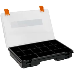 Organizador reforzado de Plastico 15 Compartimientos 28x18x4.5cm Truper 19896 Truper-Organizador reforzado de Plastico 15 Compar