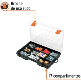 Organizador reforzado de Plastico 11 Compartimientos 23x15x4cm Truper 10035 Truper-Organizador reforzado de Plastico 11 Comparti