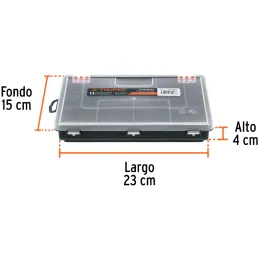 Organizador reforzado de Plastico 11 Compartimientos 23x15x4cm Truper 10035 Truper-Organizador reforzado de Plastico 11 Comparti