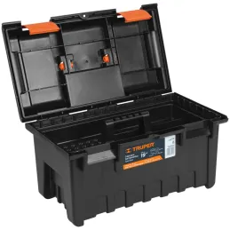 Caja para Herramientas Plastica Largo 19", Ancho 10 1/2, Alto 10", Peso 1.7 kg, CHA-19N 19781 Truper Truper-Caja para Herramient