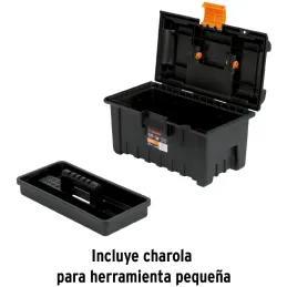 Caja para Herramientas Plastica Largo 16", Ancho 9", Alto 8 1/2", Peso 1.2 kg, CHA-16N 19790 Truper Truper-Caja para Herramienta