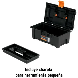 Caja para Herramientas Plastica Largo 14", Ancho 8", Alto 6 1/2", Peso 0.72 kg, CHA-14N 19854 Truper Truper-Caja para Herramient