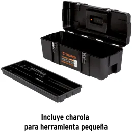 Caja para Herramientas Plastica Largo 26", Ancho 10 1/2", Alto 10", Peso 3.3 kg, Industrial, CHP-26X 19882 Truper Truper-Caja pa