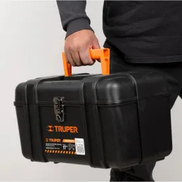 Caja para Herramientas Plastica Largo 17", Ancho 9 1/2", Alto 9", Peso 1.7 kg, Industrial, CHP-17X 19565 Truper Truper-Caja para