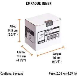 Mandriles Chucks con Llave 1/2" Universal, BRO-1/2N 16478 Truper Truper-Mandriles Chucks con Llave 1/2" Universal, BRO-1/2N 1647