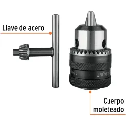 Mandriles Chucks con Llave 3/8" Universal, BRO-3/8N 16477 Truper Truper-Mandriles Chucks con Llave 3/8" Universal, BRO-3/8N 1647