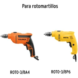 Mandriles Chucks con Llave 3/8" Universal, BRO-3/8N 16477 Truper Truper-Mandriles Chucks con Llave 3/8" Universal, BRO-3/8N 1647