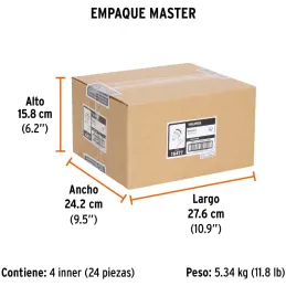 Mandriles Chucks con Llave 3/8" Universal, BRO-3/8N 16477 Truper Truper-Mandriles Chucks con Llave 3/8" Universal, BRO-3/8N 1647