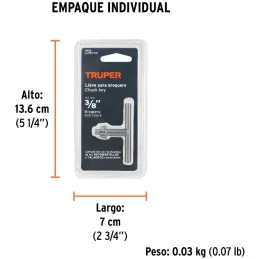 Llaves para Mandriles Chucks 3/8" Universal Truper 16559 Truper-Llaves para Mandriles Chucks 3/8" Universal Truper 16559 Fabrica