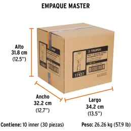 Alicates de Presion 11" Tipo C Autoajustable Acarbono Truper 17427 Truper-Alicates de Presion 11" Tipo C Autoajustable Acarbono 