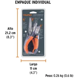 Juego de Alicates miniatura 3 Piezas ComfortGrip Crvanadio Truper 18215 Truper-Juego de Alicates miniatura 3 Piezas ComfortGrip 