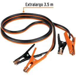 Cables pasa Corriente 6 AWG x3.5m Auto Bateria con Funda CAP-3506T 17544 Truper Truper-Cables pasa Corriente 6 AWG x3.5m Auto Ba