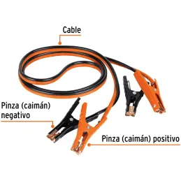 Cables pasa Corriente 8 AWG x3m Auto Bateria con Funda CAP-3008T 17543 Truper Truper-Cables pasa Corriente 8 AWG x3m Auto Bateri
