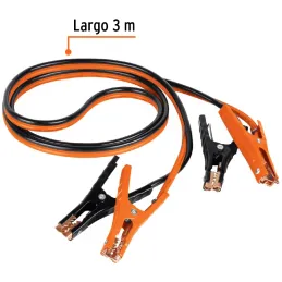 Cables pasa Corriente 8 AWG x3m Auto Bateria con Funda CAP-3008T 17543 Truper Truper-Cables pasa Corriente 8 AWG x3m Auto Bateri