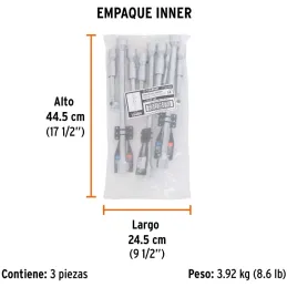 Llaves de Rueda 14" Plegable 17mm 3/4 13/16 7/8 PulidaCromada Truper 15484 Truper-Llaves de Rueda 14" Plegable 17mm 3/4 13/16 7/