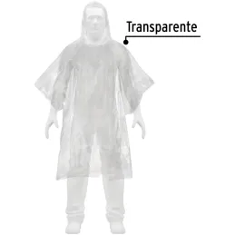 Poncho o capamanga desechable de polietileno Pretul 27089 Pretul-Poncho o capamanga desechable de polietileno Pretul 27089 Fabri