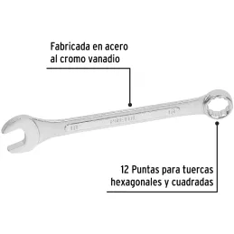 Llaves Boca 18mm Mixta Combinada CrVanadio Pretul 21912 Pretul-Llaves Boca 18mm Mixta Combinada CrVanadio Pretul 21912 Fabricada