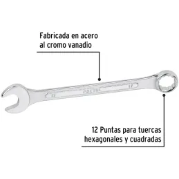 Llaves Boca 17mm Mixta Combinada CrVanadio Pretul 21911 Pretul-Llaves Boca 17mm Mixta Combinada CrVanadio Pretul 21911 Fabricada
