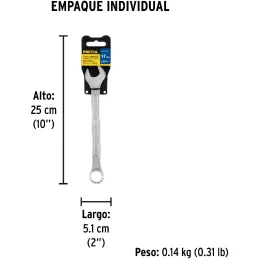 Llaves Boca 17mm Mixta Combinada CrVanadio Pretul 21911 Pretul-Llaves Boca 17mm Mixta Combinada CrVanadio Pretul 21911 Fabricada