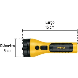 Linternas LED 180lm Recargables AltaIntensidad 140m 4H Pretul 26102 Pretul-Linternas LED 180lm Recargables AltaIntensidad 140m 4