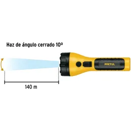 Linternas LED 180lm Recargables AltaIntensidad 140m 4H Pretul 26102 Pretul-Linternas LED 180lm Recargables AltaIntensidad 140m 4