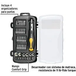 Juegos de herramientas 39 Piezas E1/4-3/8 EP Dados y Puntas Pretul 23971 Pretul-Juegos de herramientas 39 Piezas E1/4-3/8 EP Dad