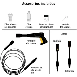 Hidrolavadoras electrica 1350PSI 1200W 220V Pretul 28155 Truper-Hidrolavadoras electrica 1350PSI 1200W 220V Pretul 28155 Motor d
