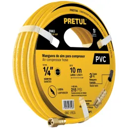 Mangueras para Compresor 1/4" x10m PVC Pretul 20663 Pretul-Mangueras para Compresor 1/4" x10m PVC Pretul 20663 Presión máxima de