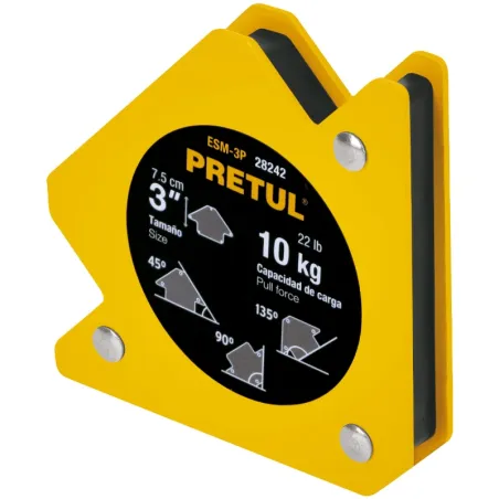 Escuadras Magnética 3" para soldar 10kg Pretul 28242 Pretul-Escuadras Magnética 3" para soldar 10kg Pretul 28242 Ideal para mant