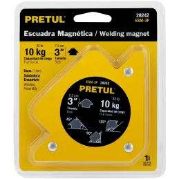 Escuadras Magnética 3" para soldar 10kg Pretul 28242 Pretul-Escuadras Magnética 3" para soldar 10kg Pretul 28242 Ideal para mant