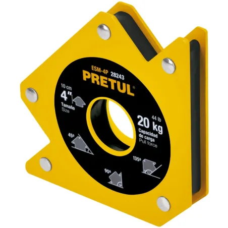 Escuadras Magnética 4" para soldar 20kg Pretul 28243 Pretul-Escuadras Magnética 4" para soldar 20kg Pretul 28243 Ideal para mant