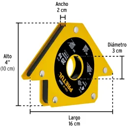 Escuadras Magnética 4" para soldar 20kg Pretul 28243 Pretul-Escuadras Magnética 4" para soldar 20kg Pretul 28243 Ideal para mant