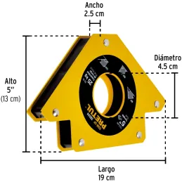 Escuadras Magnética 5" para soldar 25kg Pretul 28244 Pretul-Escuadras Magnética 5" para soldar 25kg Pretul 28244 Ideal para mant