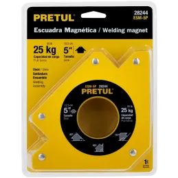 Escuadras Magnética 5" para soldar 25kg Pretul 28244 Pretul-Escuadras Magnética 5" para soldar 25kg Pretul 28244 Ideal para mant