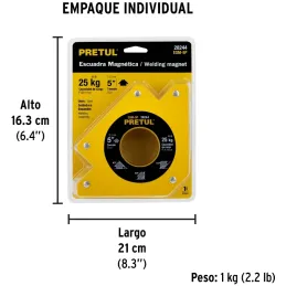 Escuadras Magnética 5" para soldar 25kg Pretul 28244 Pretul-Escuadras Magnética 5" para soldar 25kg Pretul 28244 Ideal para mant