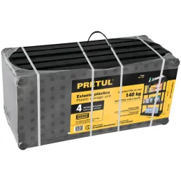 Estantes Plastico uso Pesado 4 Repisas Ventiladas 140kg Pretul 20680 Pretul-Estantes Plastico uso Pesado 4 Repisas Ventiladas 14