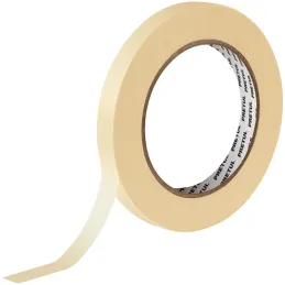 Cintas Masking Tape 12mm x50m Pretul 20668 Pretul-Cintas Masking Tape 12mm x50m Pretul 20668 Cinta con adhesivo de caucho natura