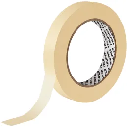 Cintas Masking Tape 18mm x50m Pretul 20669 Pretul-Cintas Masking Tape 18mm x50m Pretul 20669 Cinta con adhesivo de caucho natura