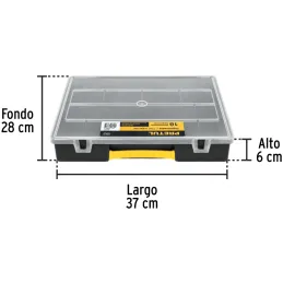 Organizador reforzado de Plastico 18 Compartimientos 37x28x6cm Pretul 20679 Pretul-Organizador reforzado de Plastico 18 Comparti