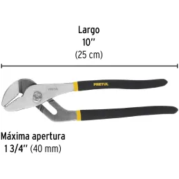 Alicates Pico Loro 10" Acarbono MangoPVC Pretul 28162 Pretul-Alicates Pico Loro 10" Acarbono MangoPVC Pretul 28162 Fabricada en 