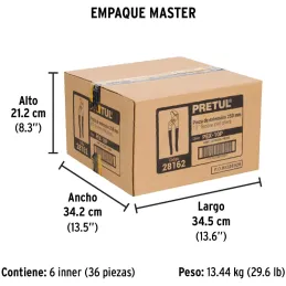 Alicates Pico Loro 10" Acarbono MangoPVC Pretul 28162 Pretul-Alicates Pico Loro 10" Acarbono MangoPVC Pretul 28162 Fabricada en 