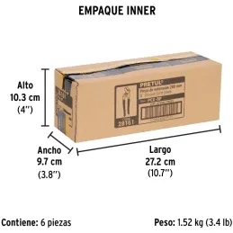 Alicates Pico Loro 8" Acarbono MangoPVC Pretul 28161 Pretul-Alicates Pico Loro 8" Acarbono MangoPVC Pretul 28161 Fabricada en ac