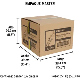 Alicates Pico Loro 12" ComfortGrip Acarbono MangoPVC Pretul 27159 Pretul-Alicates Pico Loro 12" ComfortGrip Acarbono MangoPVC Pr