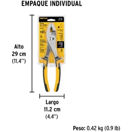 Alicates de mecanico 10" ComfortGrip Acarbono MangoPVC Pretul 27161 Pretul-Alicates de mecanico 10" ComfortGrip Acarbono MangoPV