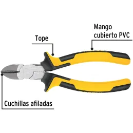 Alicates de corte diagonal 8" ComfortGrip Acarbono MangoPVC Pretul 27160 Pretul-Alicates de corte diagonal 8" ComfortGrip Acarbo