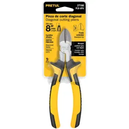 Alicates de corte diagonal 8" ComfortGrip Acarbono MangoPVC Pretul 27160 Pretul-Alicates de corte diagonal 8" ComfortGrip Acarbo