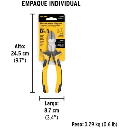Alicates de corte diagonal 8" ComfortGrip Acarbono MangoPVC Pretul 27160 Pretul-Alicates de corte diagonal 8" ComfortGrip Acarbo