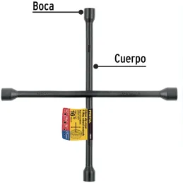 Llaves de Rueda 16" en Cruz 17mm 3/4 13/16 7/8 Galvanizadas Pretul 28889 Pretul-Llaves de Rueda 16" en Cruz 17mm 3/4 13/16 7/8 G