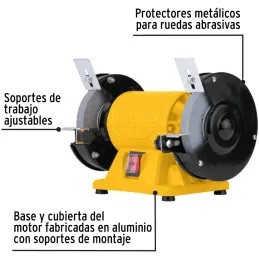 Amoladora de Banco 1/6HP Inc. PiedraG36 G60 Pretul 26134 Pretul-Amoladora de Banco 1/6HP Inc. PiedraG36 G60 Pretul 26134 Motor d