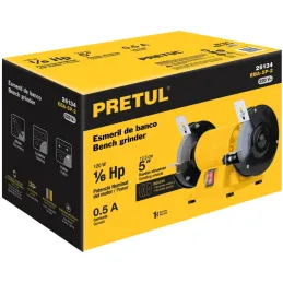 Amoladora de Banco 1/6HP Inc. PiedraG36 G60 Pretul 26134 Pretul-Amoladora de Banco 1/6HP Inc. PiedraG36 G60 Pretul 26134 Motor d